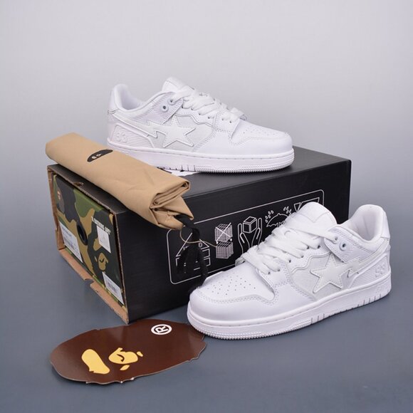 A Bathing Ape Bape Sta White - Picture 1 of 9